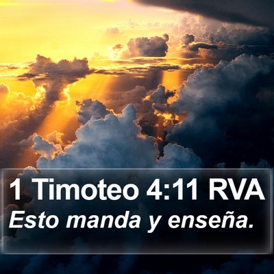 1 Timoteo 4:11 RVA Bible Verse Image