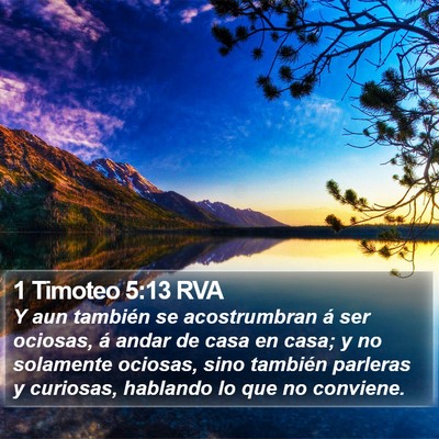 1 Timoteo 5:13 RVA Bible Verse Image