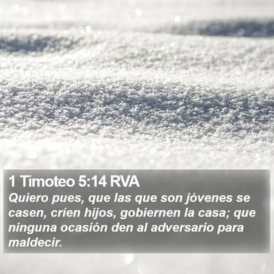 1 Timoteo 5:14 RVA Bible Verse Image