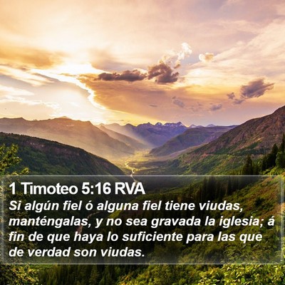 1 Timoteo 5:16 RVA Bible Verse Image
