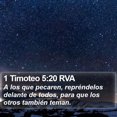 1 Timoteo 5:20 RVA Bible Verse Image