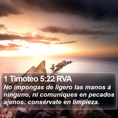 1 Timoteo 5:22 RVA Bible Verse Image