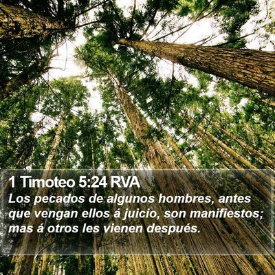 1 Timoteo 5:24 RVA Bible Verse Image