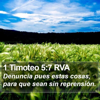 1 Timoteo 5:7 RVA Bible Verse Image
