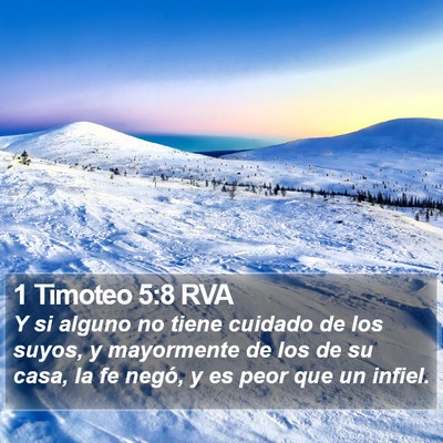 1 Timoteo 5:8 RVA Bible Verse Image