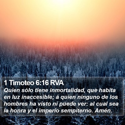 1 Timoteo 6:16 RVA Bible Verse Image