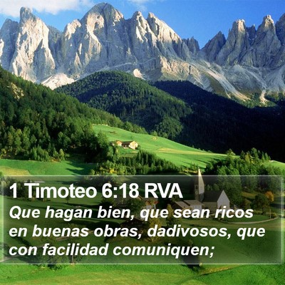 1 Timoteo 6:18 RVA Bible Verse Image