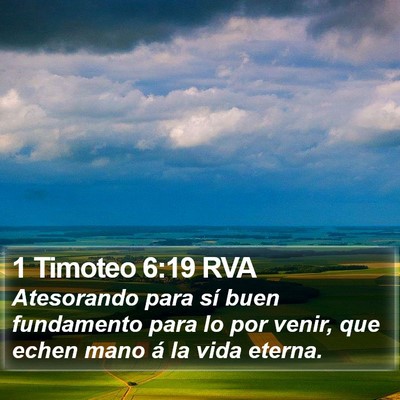 1 Timoteo 6:19 RVA Bible Verse Image