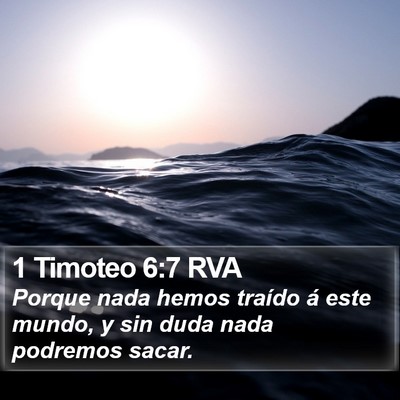 1 Timoteo 6:7 RVA Bible Verse Image