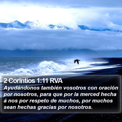 2 Corintios 1:11 RVA Bible Verse Image
