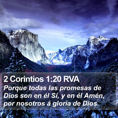 2 Corintios 1:20 RVA Bible Verse Image