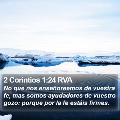 2 Corintios 1:24 RVA Bible Verse Image