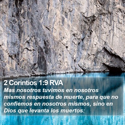 2 Corintios 1:9 RVA Bible Verse Image