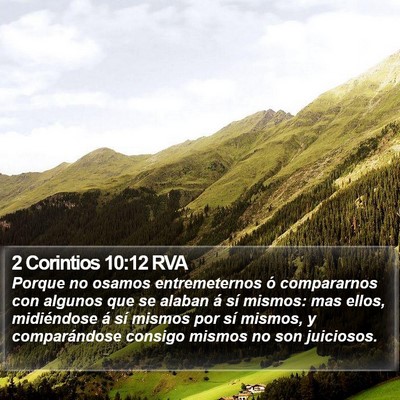 2 Corintios 10:12 RVA Bible Verse Image