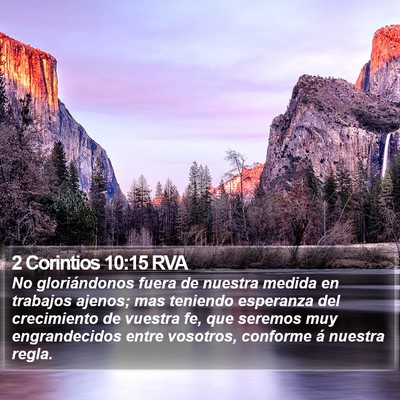 2 Corintios 10:15 RVA Bible Verse Image