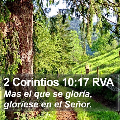 2 Corintios 10:17 RVA Bible Verse Image