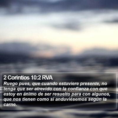 2 Corintios 10:2 RVA Bible Verse Image