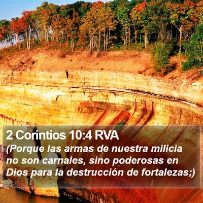 2 Corintios 10:4 RVA Bible Verse Image