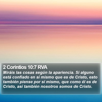 2 Corintios 10:7 RVA Bible Verse Image