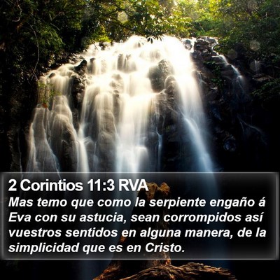 2 Corintios 11:3 RVA Bible Verse Image