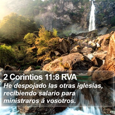 2 Corintios 11:8 RVA Bible Verse Image
