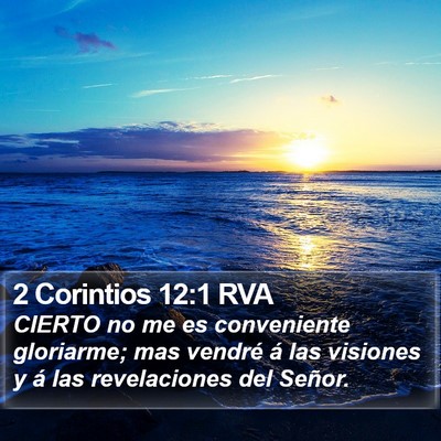 2 Corintios 12:1 RVA Bible Verse Image