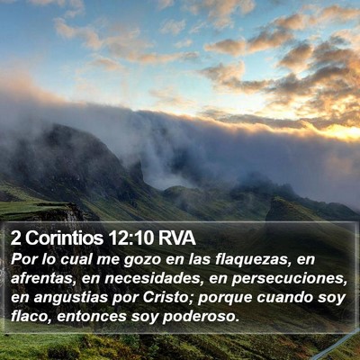 2 Corintios 12:10 RVA Bible Verse Image