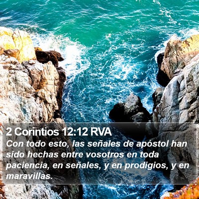 2 Corintios 12:12 RVA Bible Verse Image