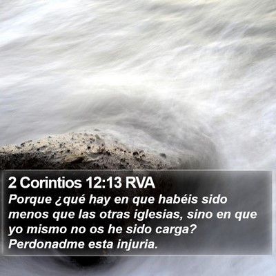 2 Corintios 12:13 RVA Bible Verse Image