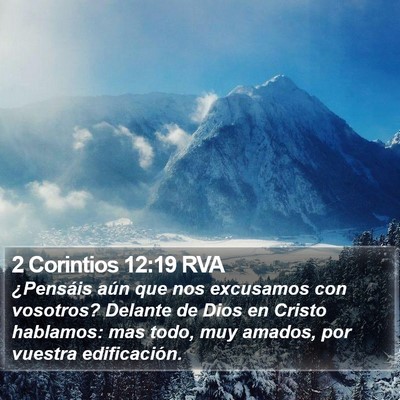 2 Corintios 12:19 RVA Bible Verse Image