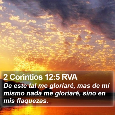 2 Corintios 12:5 RVA Bible Verse Image