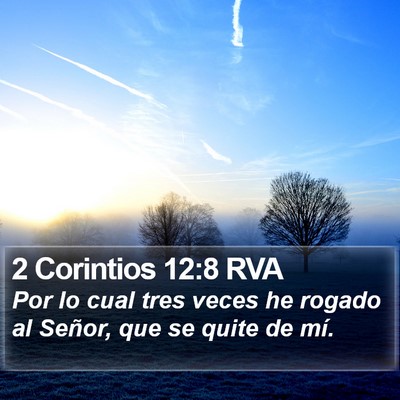 2 Corintios 12:8 RVA Bible Verse Image