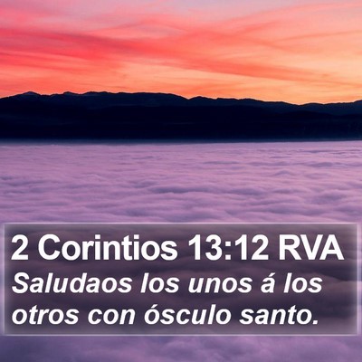 2 Corintios 13:12 RVA Bible Verse Image