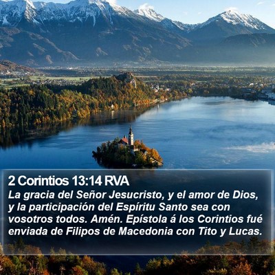 2 Corintios 13:14 RVA Bible Verse Image