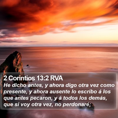 2 Corintios 13:2 RVA Bible Verse Image