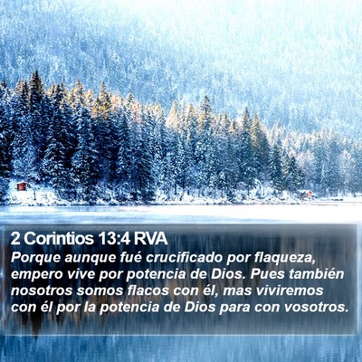 2 Corintios 13:4 RVA Bible Verse Image