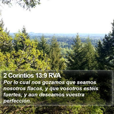 2 Corintios 13:9 RVA Bible Verse Image
