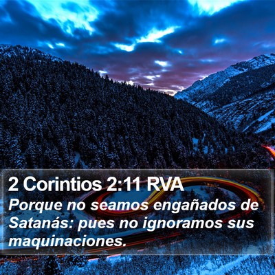 2 Corintios 2:11 RVA Bible Verse Image