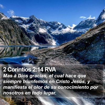 2 Corintios 2:14 RVA Bible Verse Image