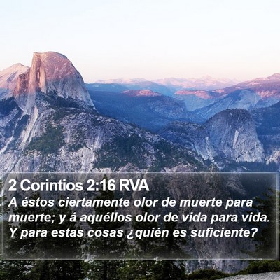 2 Corintios 2:16 RVA Bible Verse Image