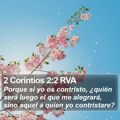 2 Corintios 2:2 RVA Bible Verse Image