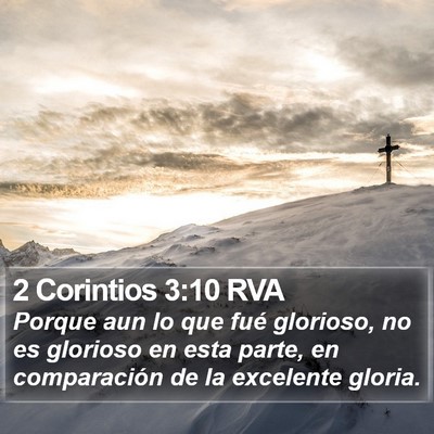 2 Corintios 3:10 RVA Bible Verse Image