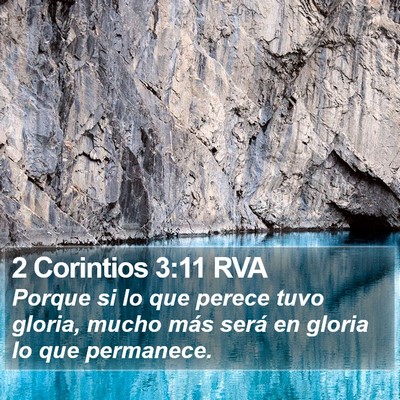 2 Corintios 3:11 RVA Bible Verse Image