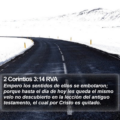 2 Corintios 3:14 RVA Bible Verse Image