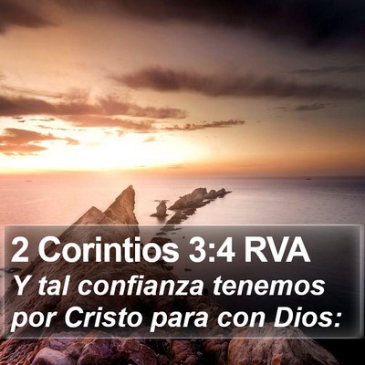 2 Corintios 3:4 RVA Bible Verse Image