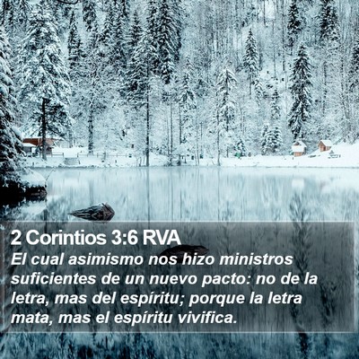2 Corintios 3:6 RVA Bible Verse Image