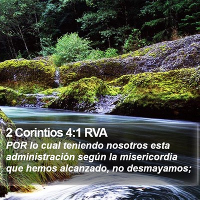 2 Corintios 4:1 RVA Bible Verse Image