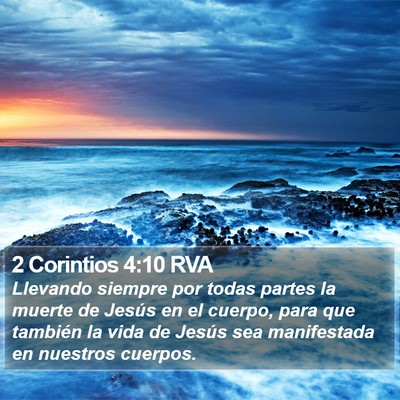 2 Corintios 4:10 RVA Bible Verse Image