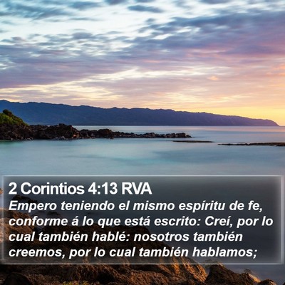 2 Corintios 4:13 RVA Bible Verse Image