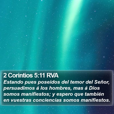 2 Corintios 5:11 RVA Bible Verse Image